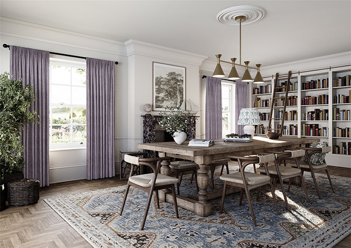 Rhea, Grape - Made to Measure Curtains - Image 7